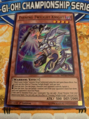 YUGIOH  Evening Twilight Knight MP16-EN124  1ST EDITION NM