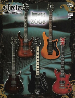 Schecter C-1 Plus Stiletto-6 Star Gazer Devil Elite Tempest Classic guitar ad