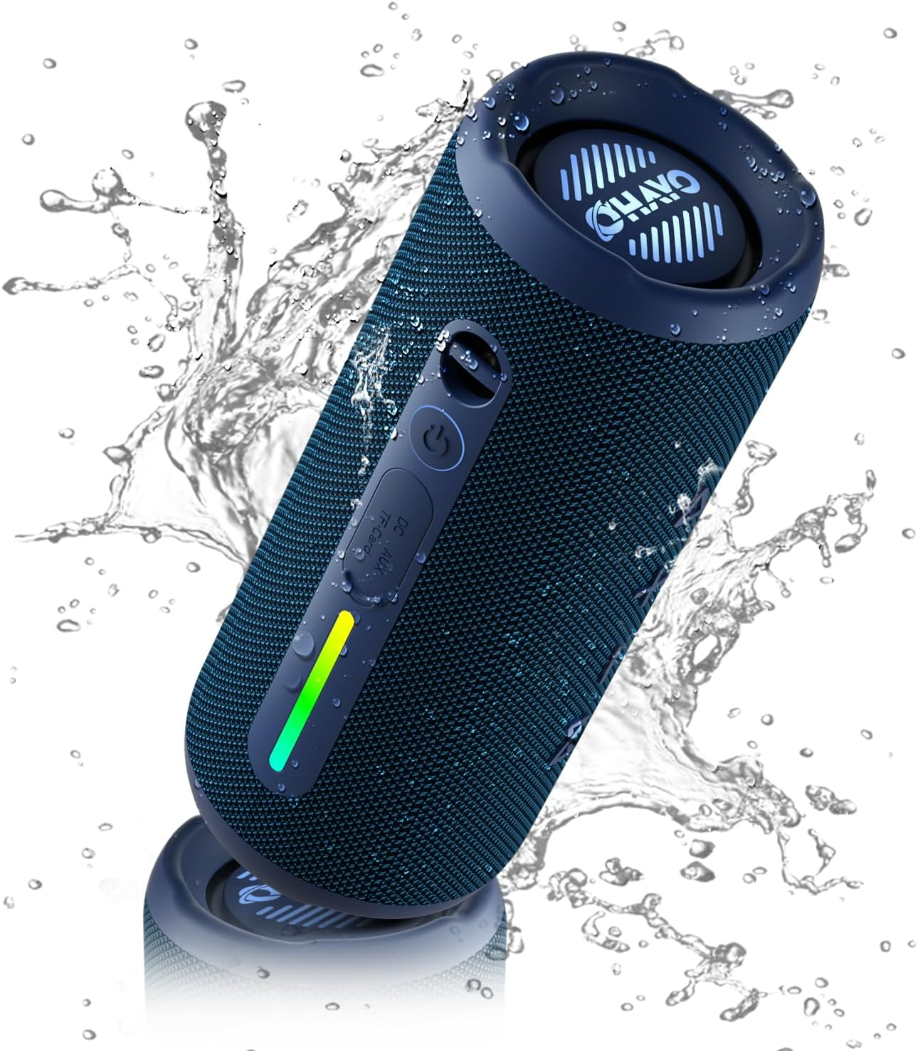 Portable IPX7 Waterproof Bluetooth Speaker with 24W Stereo Sound and Wireless Connectivity