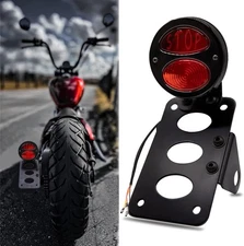 Tail Lights with Side License Plate Bracket Brake Lights Integrated Stop Light