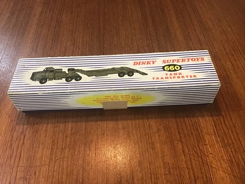 VINTAGE MECCANO DINKY SUPERTOYS 660 TANK TRANSPORTER DIECAST VEHICLE P.14