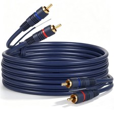 Turntable Cable with Ground Wire, 6FT Gold Plated Dual RCA Male to 6ft,
