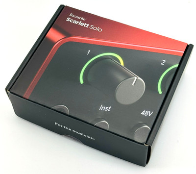 Focusrite Scarlett Solo 4th Gen USB Audio Interface - Red