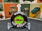Original Vintage Hot Wheels Redline 1968 CUSTOM T-BIRD Metal Button Badge Nice!