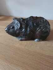 Deko, Meerschweinchen, Keramik, handbemalt, gebraucht,Markenlos