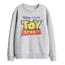 Disney Toy Story Sketch Logo Kinder Sweatshirt 5-8 Jahre, Athletic Heather