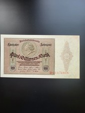 Reichsbanknote 5 Millionen Mark 01.10.1923 Berlin Weimarer Republik Inflation