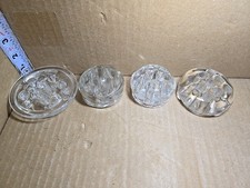 Lot of 4 Vintage Glass Flower Frogs Stem Arrangement Holders Different Sizes