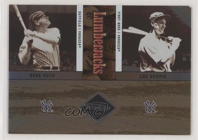 2004 Leaf Limited Lumberjacks 499/500 Babe Ruth Lou Gehrig #LJC-43 HOF xr1