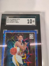 2019-20 Donruss Optic Jordan Poole Velocity Rookie Card SGC 10 5571