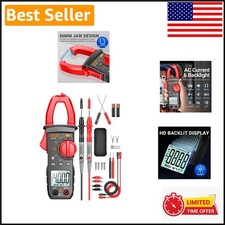 Compact 4000 Count Digital Clamp Multimeter with Non-Contact Voltage Detection