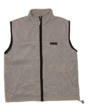Gilet uomo ANGELO LITRICO in pile UK 42 XL grigio poliestere CQ04