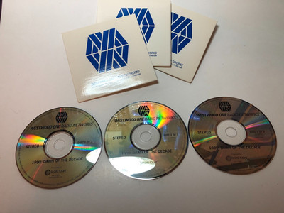 WESTWOOD ONE DAWN OF THE DECADE 1990 3 CD RADIO SHOW WITH CUES