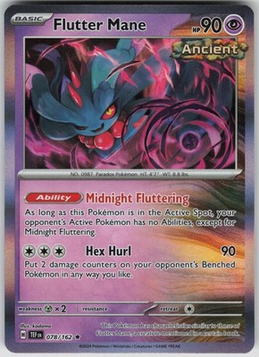 Flutter Mane 078/162 Holo Rare SV05: Temporal Forces NM