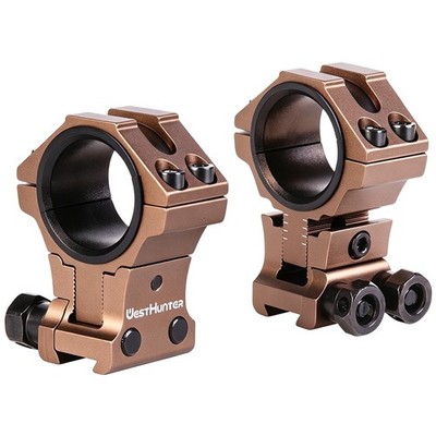 WestHunter Adjustable Height Dovetail Scope Rings 1'' 30mm | Zero-Recoil Scope...