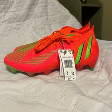 adidas Predator Edge.1 SG Game Data Pack Metal Cleats Primeknit Solar Red Green