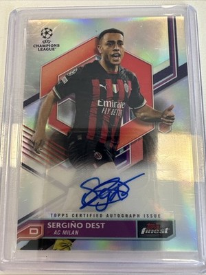 2022 Topps Finest UEFA Sergino Dest Auto #A-SD
