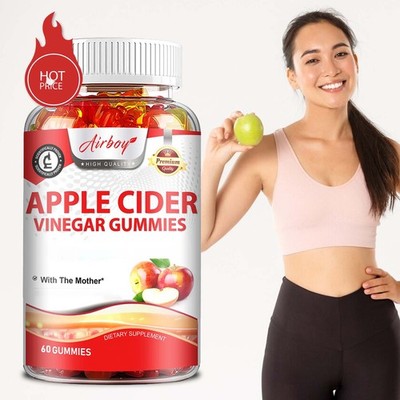 Apple Cider Vinegar Gummies - with The Mother,Vitamin B12 and Folic Acid - 60pcs