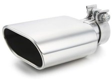  Square Exhaust Tip 3" Inlet, Coating Rectangle Exhaust Tailpipe Tip 3" x 5.5" 
