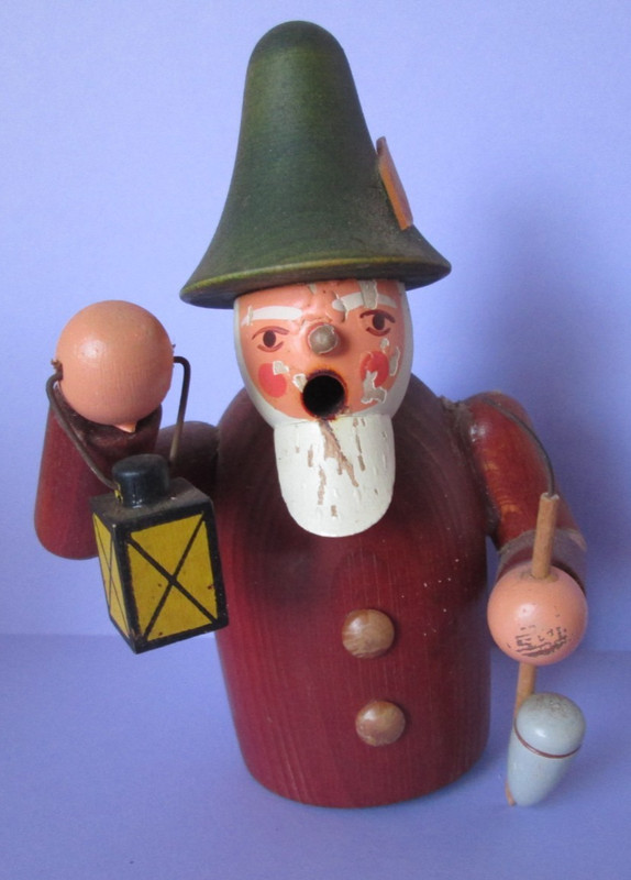 Vintage German  Wooden Incense Smoker PARTS ONLY AS IS