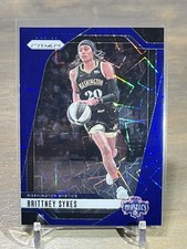 2024 Panini Prizm WNBA Brittney Sykes Blue Velocity Prizm #80 Mystics Laces