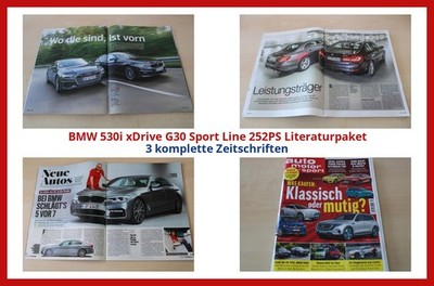 BMW 530i xDrive G30 Sport Line 252PS Literaturpaket - 3 komplette Zeitschriften