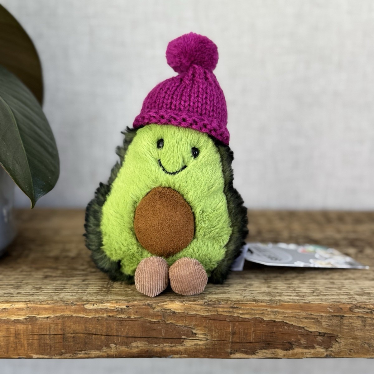 Jellycat Fuscia Cozi Amuseable Avocado - Soft Avocado With Purple