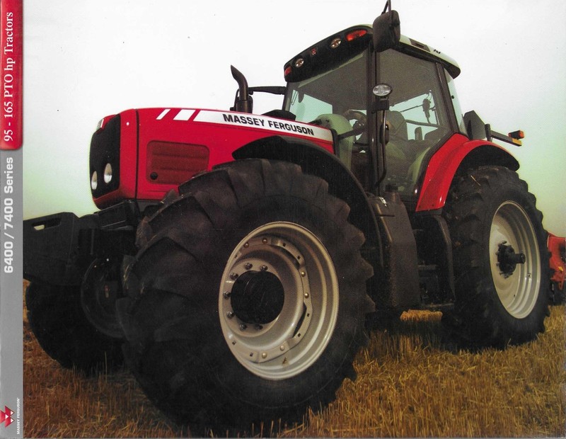 Massey Ferguson 6400/7400 Series 95-165 PTO HP Tractor Brochure