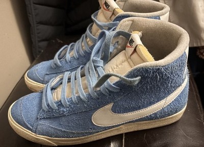 Size 10 Nike Blazer  77 Premium High Top Carolina Blue Suede Clean Nice Free Shp