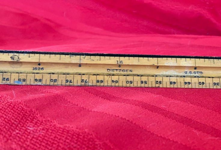 Dietzgen 1626 Wooden VTG 3 Sided Triangular 12" Ruler Scale Drafting Vintage USA