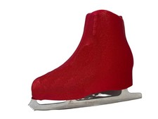 Metallic Figure Skating Boot Covers by Kami-So - Metallic Red