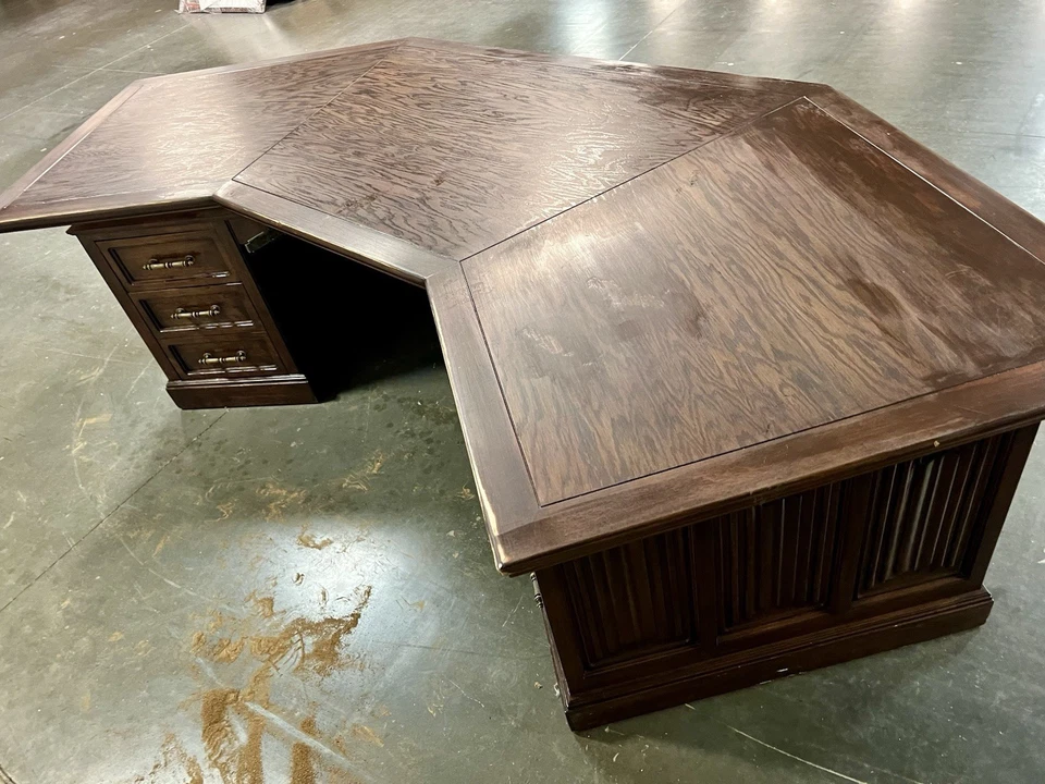 Very Large Solid Wood Executive Desk owned by John Bianchi - Image 2 of 4