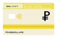 Pokedollars Card Skin 4 Pack Pokemon Gaming Currency Decal Sticker Retro 8 Bit