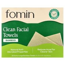 Clean Facial Towels, Bamboo, Extra Large, 50 Towels