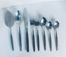 ONEIDA Vista ROSE Stainless Steel Flatware Serving Pieces 47 Pieces