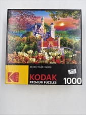 Kodak Neuschwanstein Medieval Castle 1000 Piece Jigsaw Puzzle Complete Used