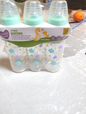 3-Pack PARENTS CHOICE Standard Neck Baby Bottles, 0 Months, Slow Flow 9 fl oz