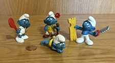 VINTAGE SCHLEICH SMURFS BUNDLE - WEST GERMANY - 1979