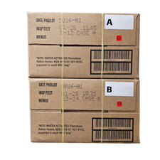 Authentic 2028 Inspection MREs - Case A, B or Both Military Meals Ready To Eat