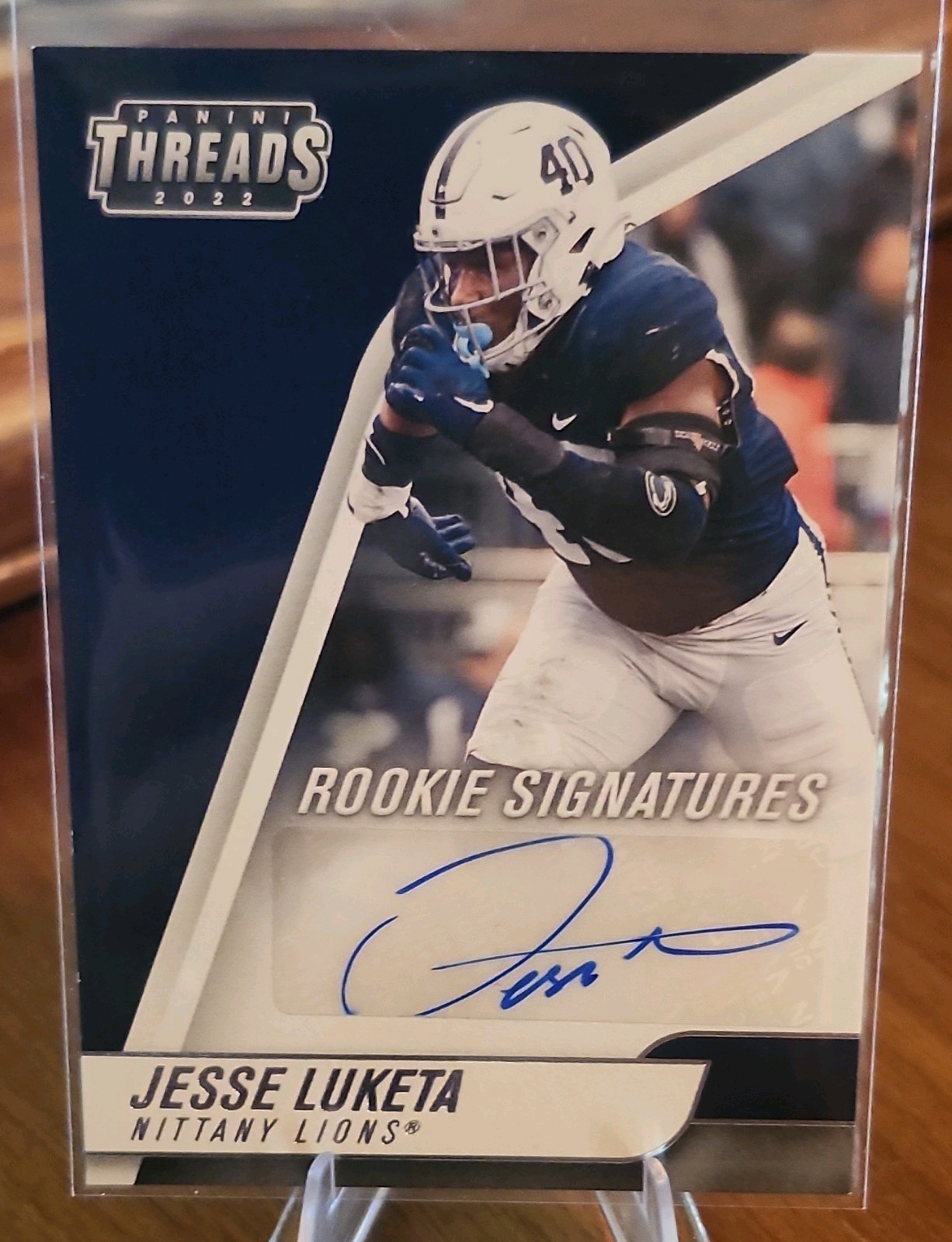 Panini 2022 Chronicles Draft Picks Jesse Luketa Rookie Signatures Auto