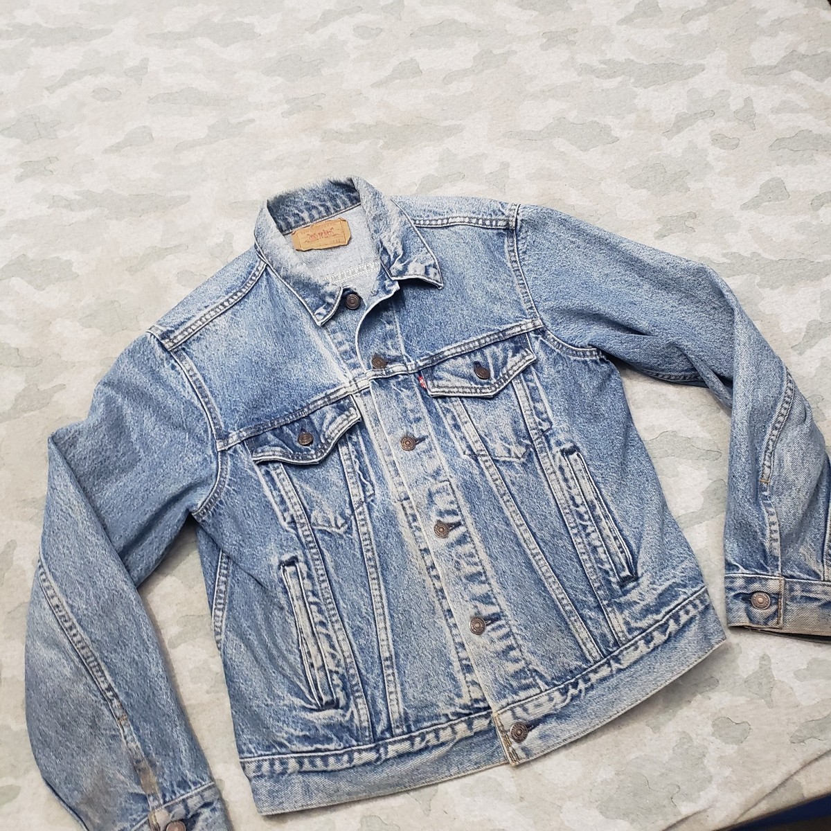 Vintage Levis Trucker Jacket Men 42 Blue Type 3 Made In USA Denim