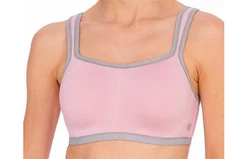 NWT Natori 34H Yogi Yoga Sports Bra 731050 Pink & Gray 115286
