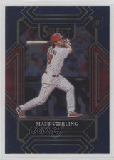 2022 Panini Select Diamond Level Retail Blue Prizm Matt Vierling #219 e9p