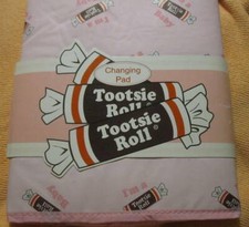 Tootsie Roll pink with I'm a Tootsie Roll prints Baby changing pad NIP
