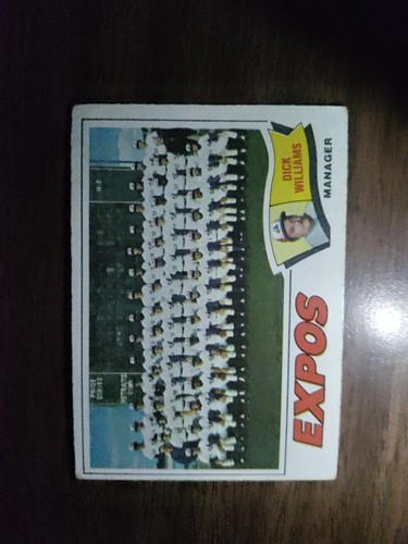 1977 Topps Montreal Expos - Dick Williams Montreal Expos #647 vg marked on back