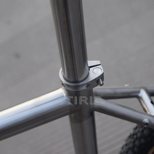 TIRIS CR2 Titanium Gravel Bike Frame Cycling Framework 700C Custom Thru Axle - Picture 2 of 23