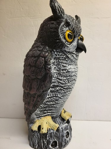 Horned Owl Blow Mold 1990 Halloween/Plastic Garden Decoy 14” - Picture 2 of 7