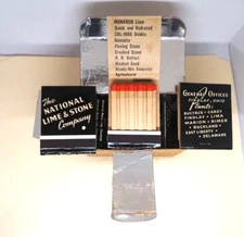 Vintage Shipping Box 12 Universal Matchbooks National Lime & Stone Co Foil Lined