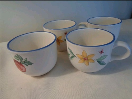 4 Pfaltzgraff Summer Garden Kaffeetassen 4er Set ☕