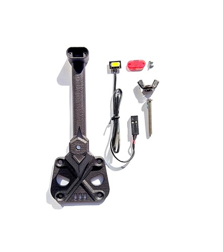 Spare Tire Carrier / High Mount Brake Light for Axial SCX10 III, Jeep JL Wrangle - Picture 6 of 6